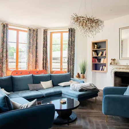 Grand T4 Luxe, Spa, Cheminee Baby-foot, Jardin アパート *