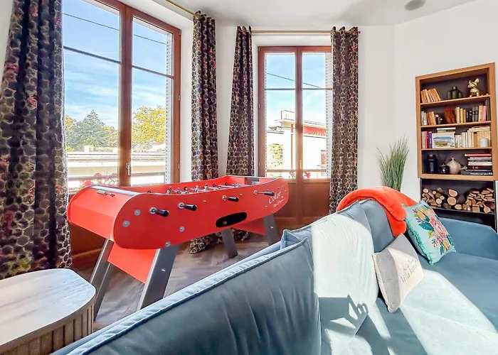 Grand T4 Luxe, Spa, Cheminee Baby-foot, Jardin Lägenhet *